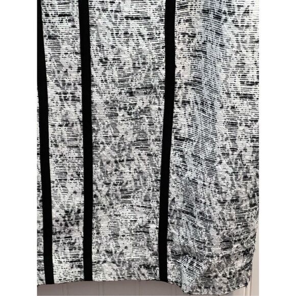Dana Buchman Tweed Dress Women’s 16 Black White Pencil Contrast Details Classic - Picture 5 of 16